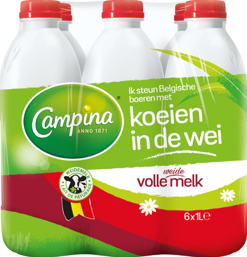 Afbeeldingen van CAMPINA VOLLE MELK PE+ 6X1L
