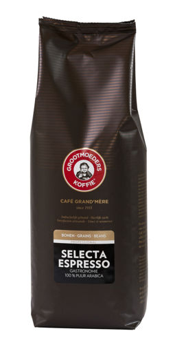Afbeeldingen van Koffiebonen Selecta Espresso Grootmoeders Koffie 1kg