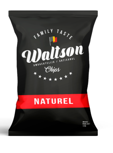 Afbeeldingen van WALTSON CHIPS NATURAL ZOUT 125G