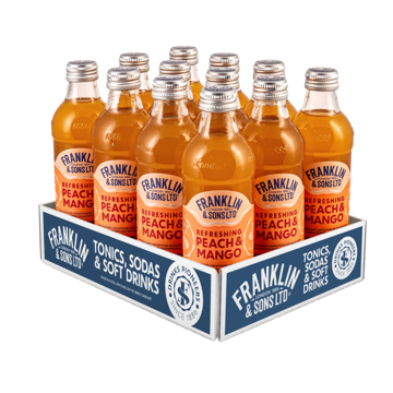 FRANKLIN'S PEACH/MANGO 12X27.5CL Afbeeldingen van FRANKLIN'S PEACH/MANGO 12X27.5CL